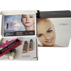 Luminess Professional Cosmetic Airbrush System & 2 Foundations Eyeshadow & Seal
